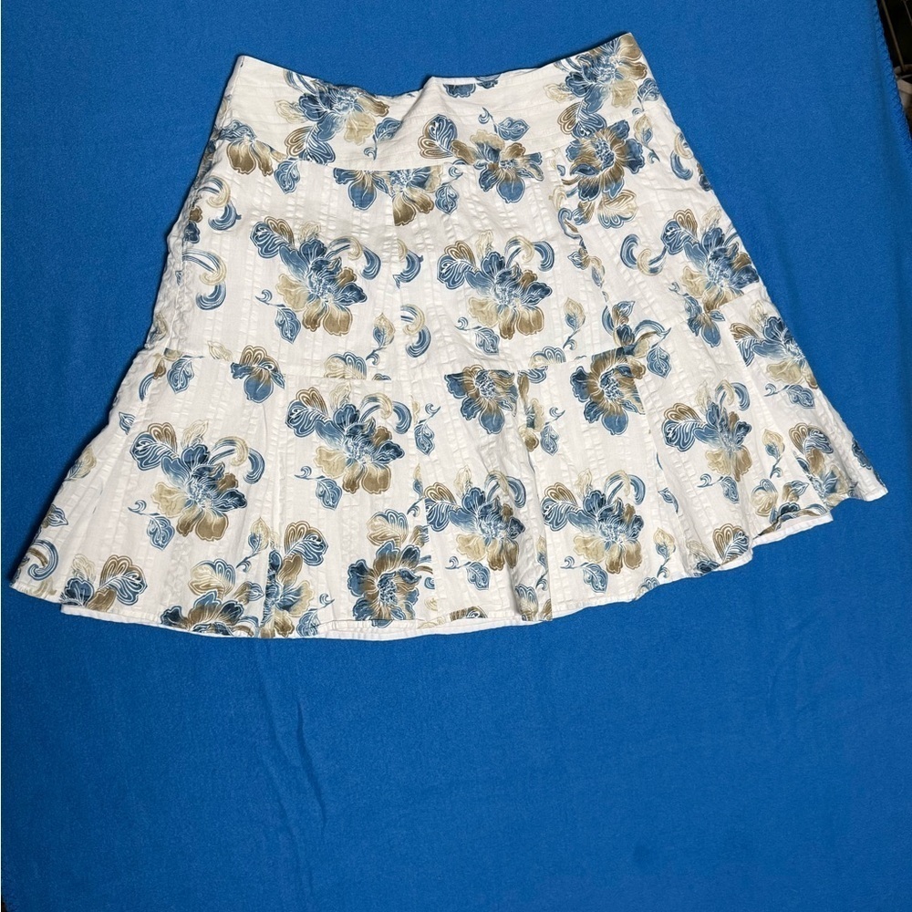Access 100% Cotton Floral Miniskirt Womens Sz 16